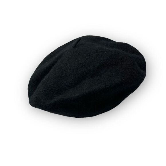 Cato Hat Black Wool Felt Classic Beret Cap Cabbie Ivy Newsboy Women’s OSFM - Picture 3 of 10